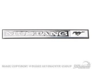 69-70 Dash Panel Mustang Emblem