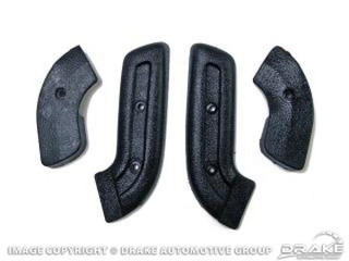 68-70 Seat Hinge Covers (Black)